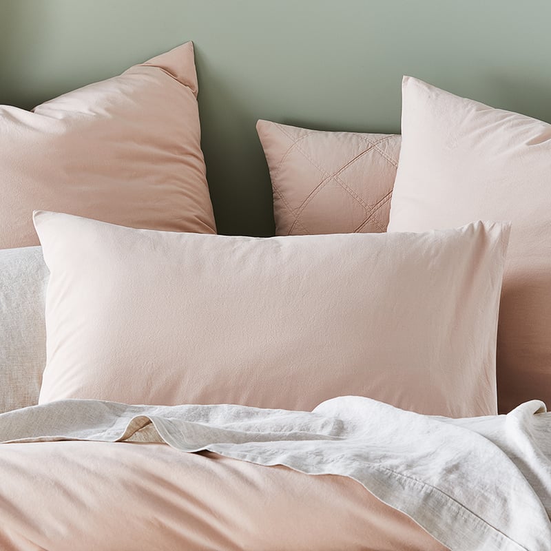 Stonewashed Cotton Nude Pillowcase