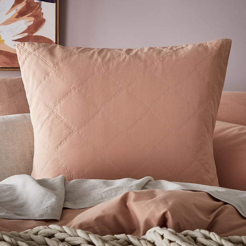 Stonewashed Cotton Sunset Quilted Pillowcase