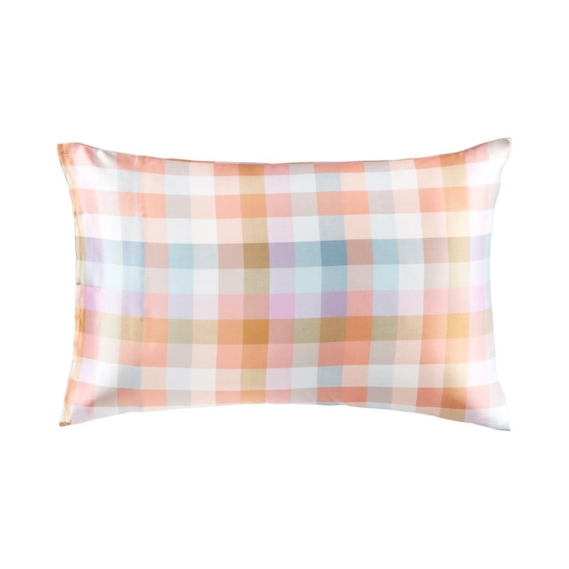 Pure Silk Soulful Check Standard Pillowcase