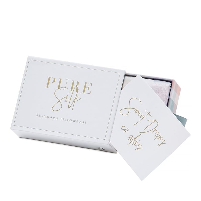 Pure Silk Soulful Check Standard Pillowcase