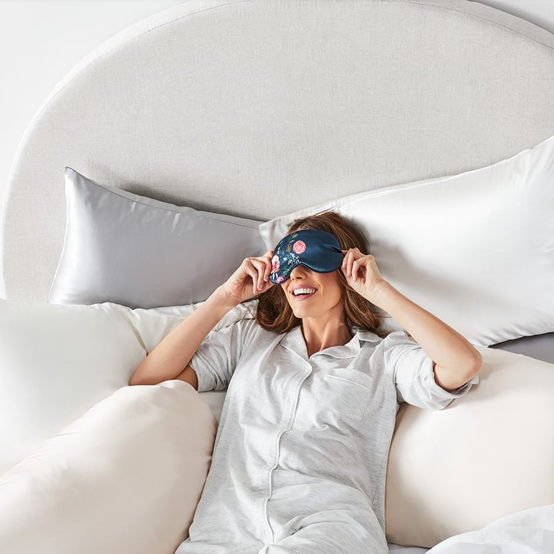 Black Pure Silk Standard Pillowcase