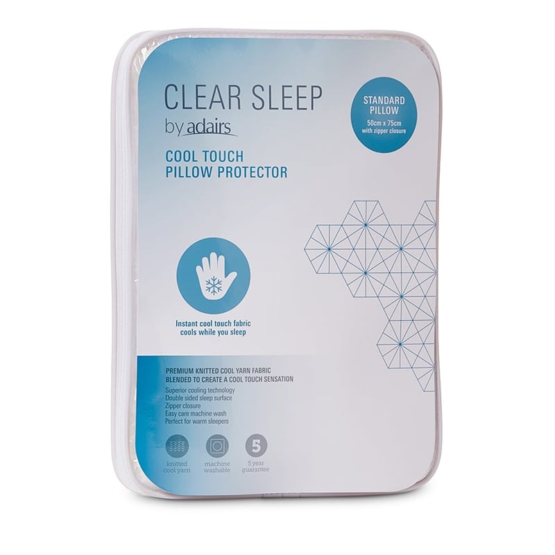 Clear Sleep Cool Touch Standard Pillow Protector
