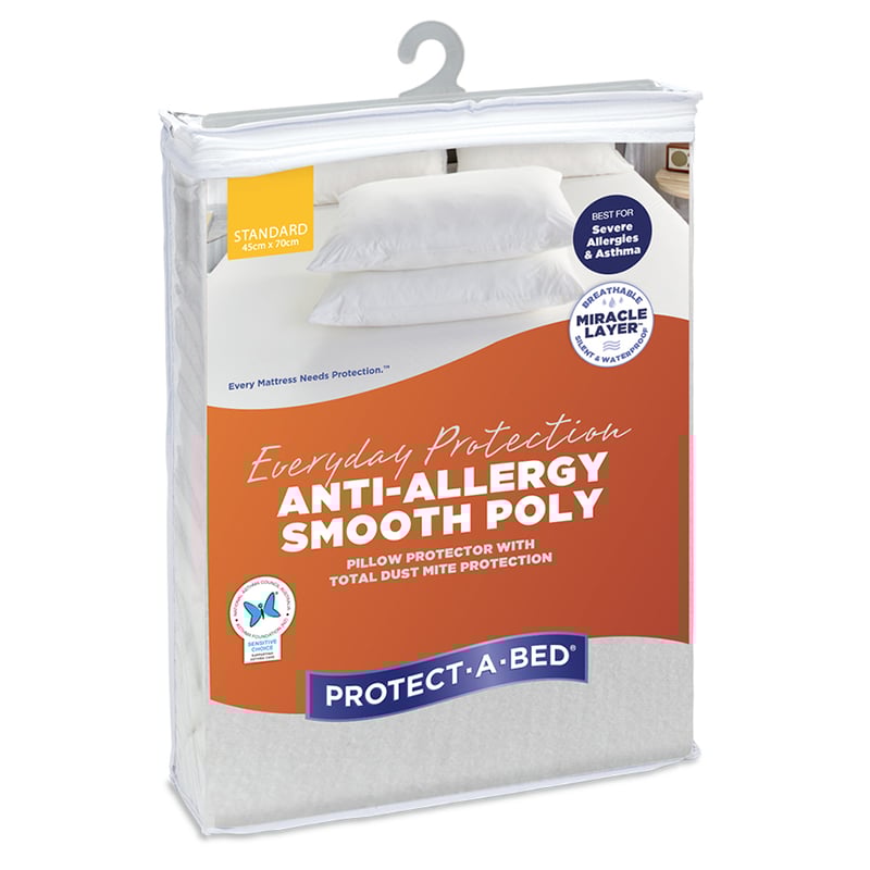 Anti-Allergy Smooth Poly Fully Encased Mattress Protector