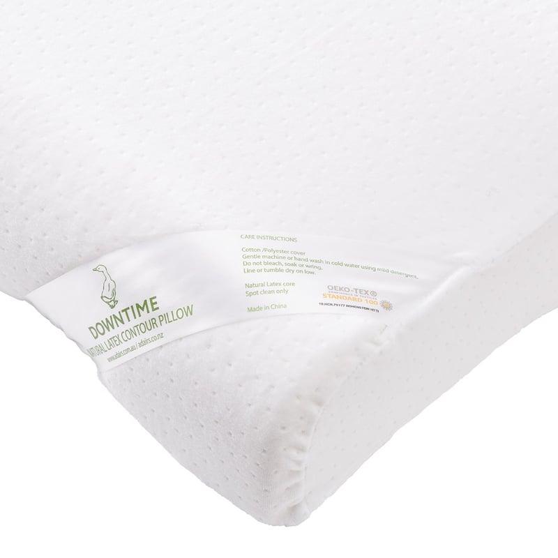 Downtime Natural Latex Pillows Standard  Contour