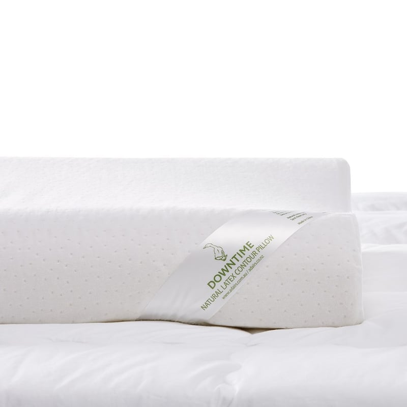 Downtime Natural Latex Pillows Standard  Contour