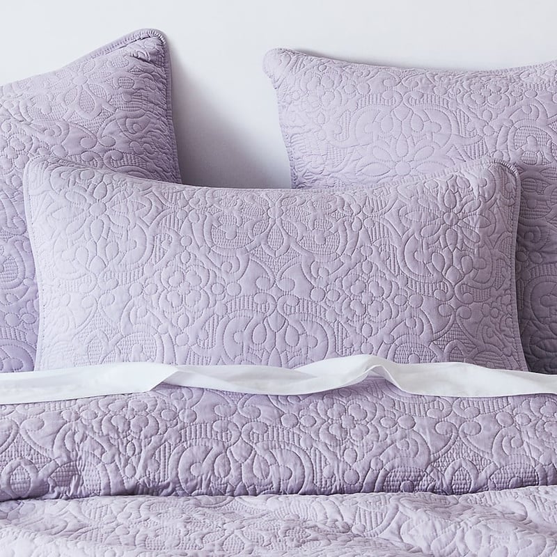 Chloe Quilted Lavender Quilt Cover