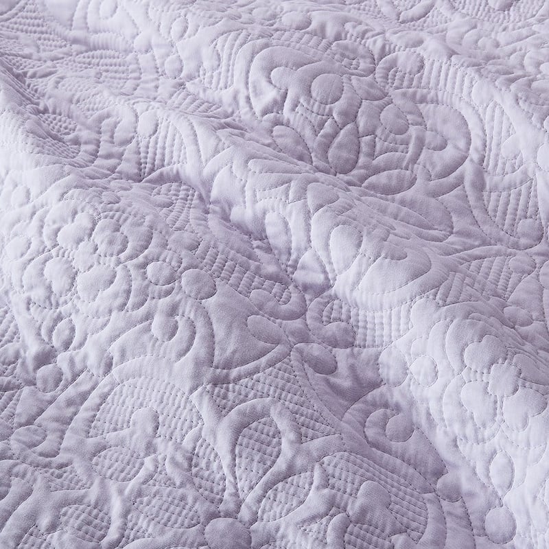 Chloe Quilted Lavender Quilt Cover
