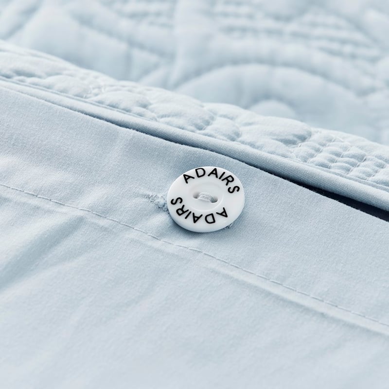Chloe Quilted Powder Blue Quilt Cover