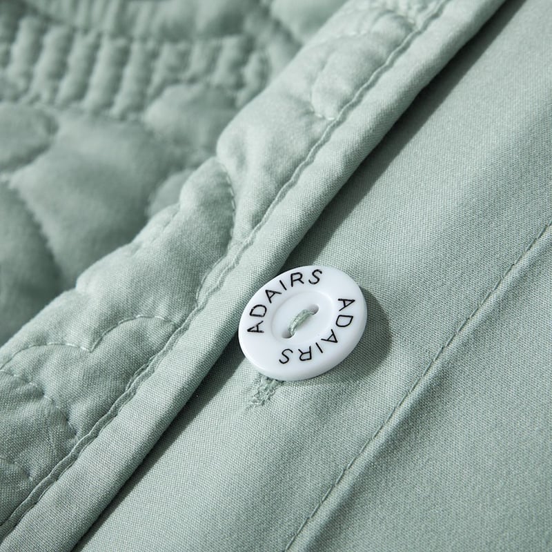 Chloe Quilted Sage Quilt Cover