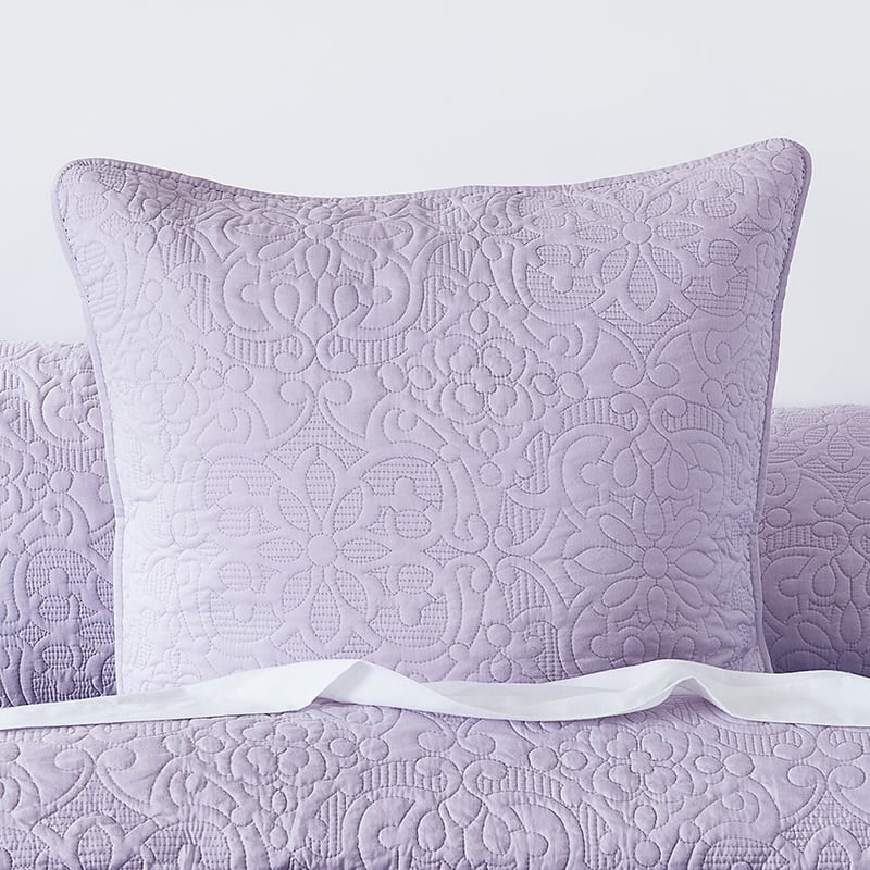 Chloe Quilted Lavender Coverlet