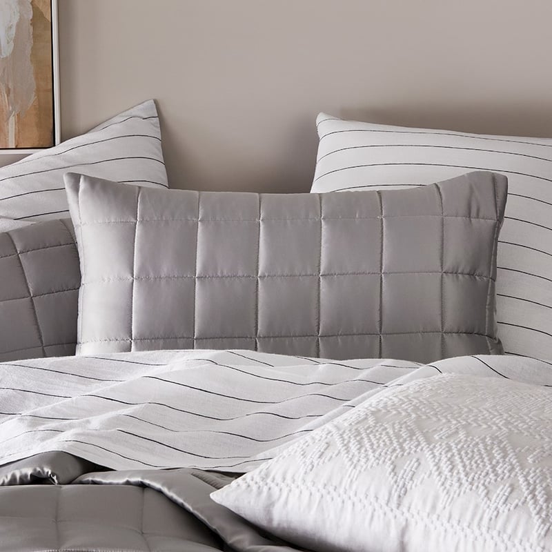 Alma Neutral Quilted Coverlet