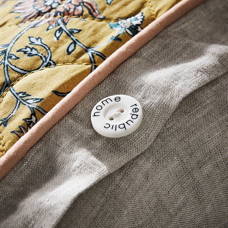 Kavali Quilted Mustard Quilt Cover