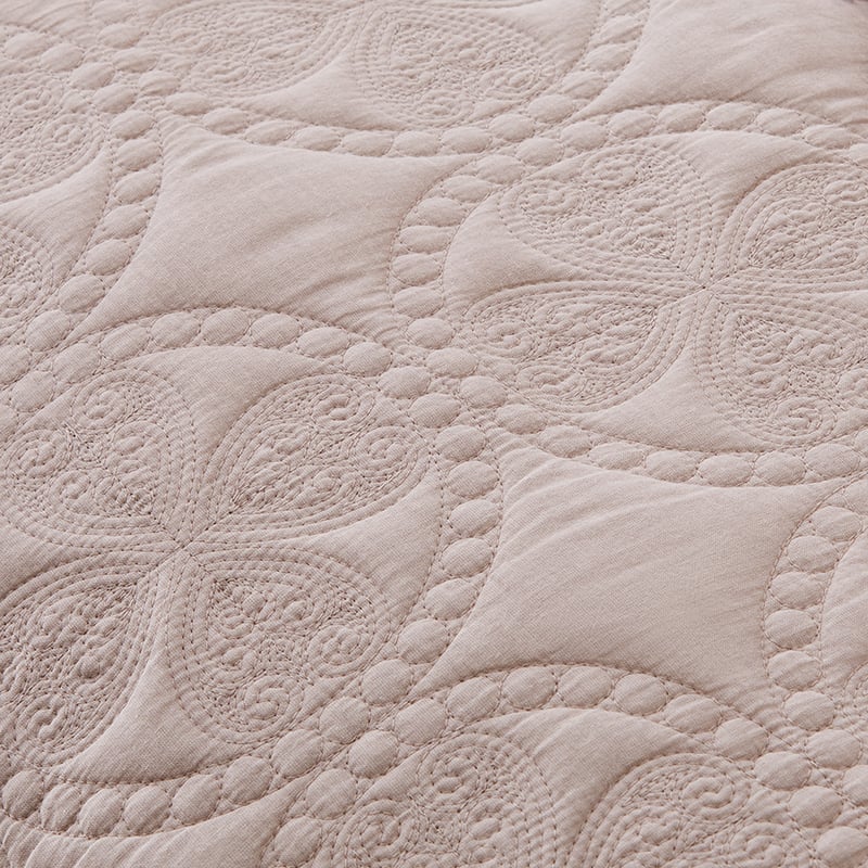 Grace Quilted Pebble Quilt Cover