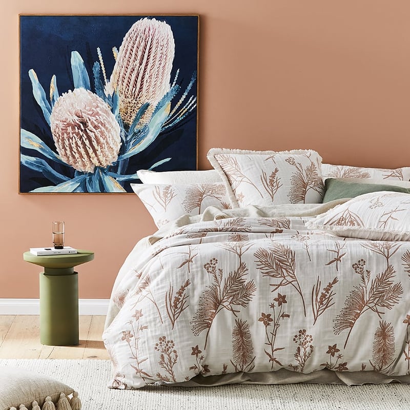 Acacia Jacquard White Quilt Cover