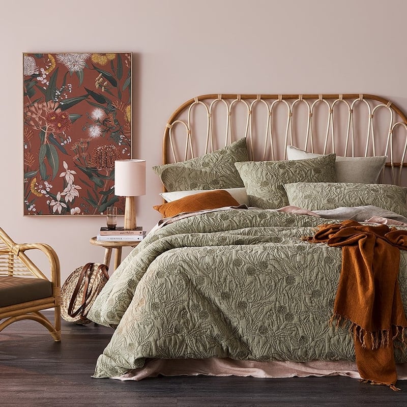 Gumnut Leaf Quilted Quilt Cover