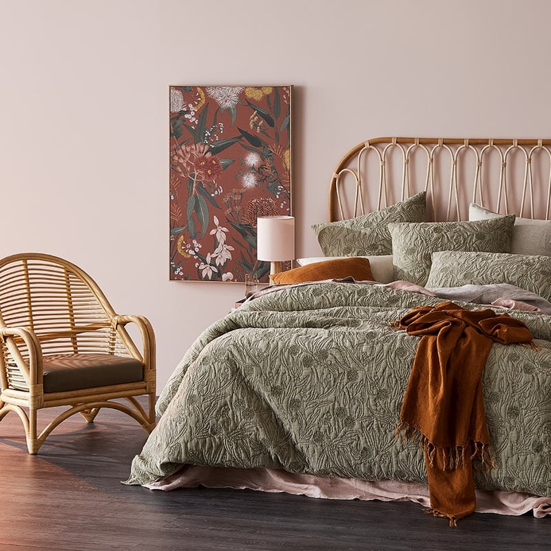 Gumnut Leaf Quilted Quilt Cover