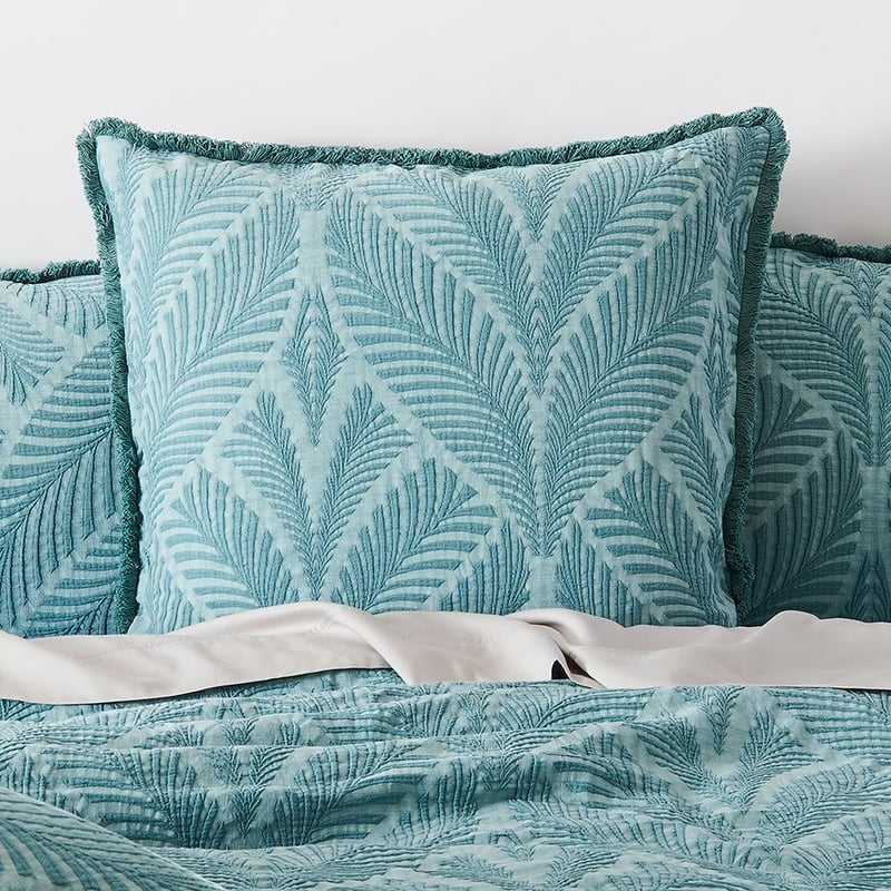 Nahla Matelasse Pine Quilt Cover