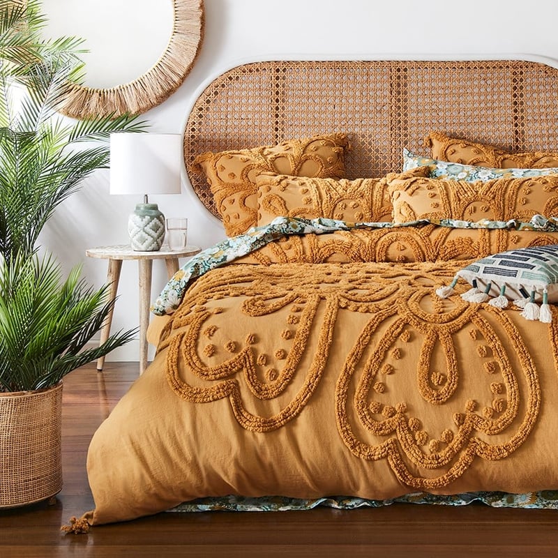 Tilly Tufted Spice Quilt Cover