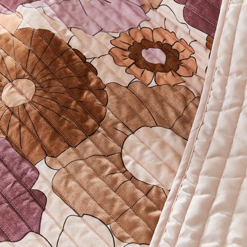 Kiera Mauve Spice Quilted Coverlet