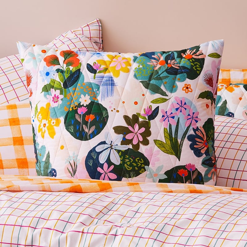 Wild Blooms Quilted Multi Quilt Cover
