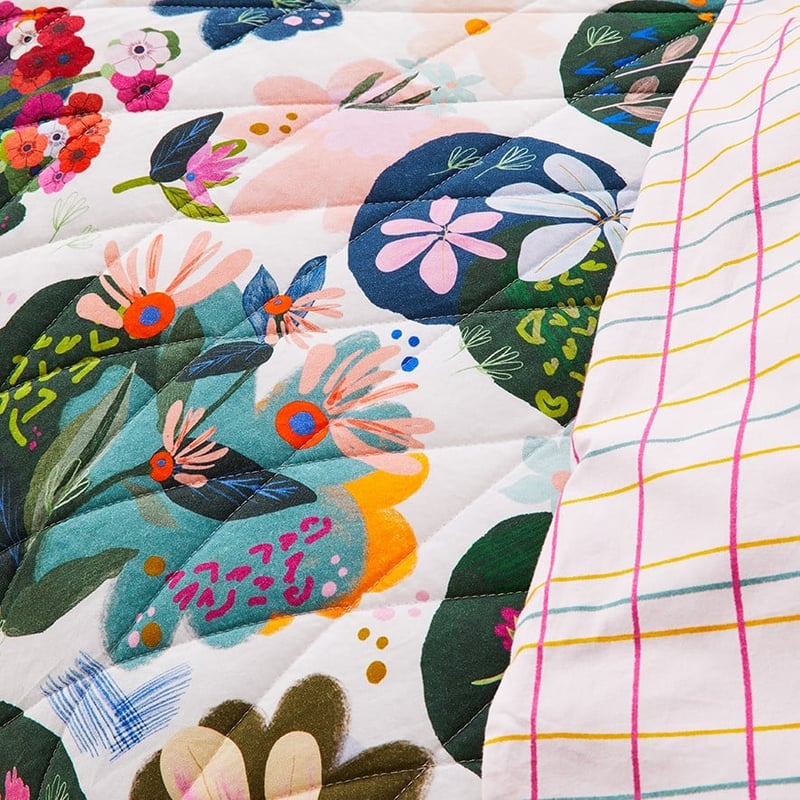 Wild Blooms Quilted Multi Quilt Cover