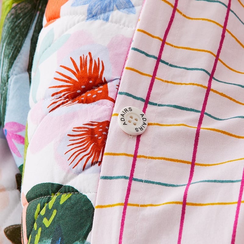 Wild Blooms Quilted Multi Quilt Cover