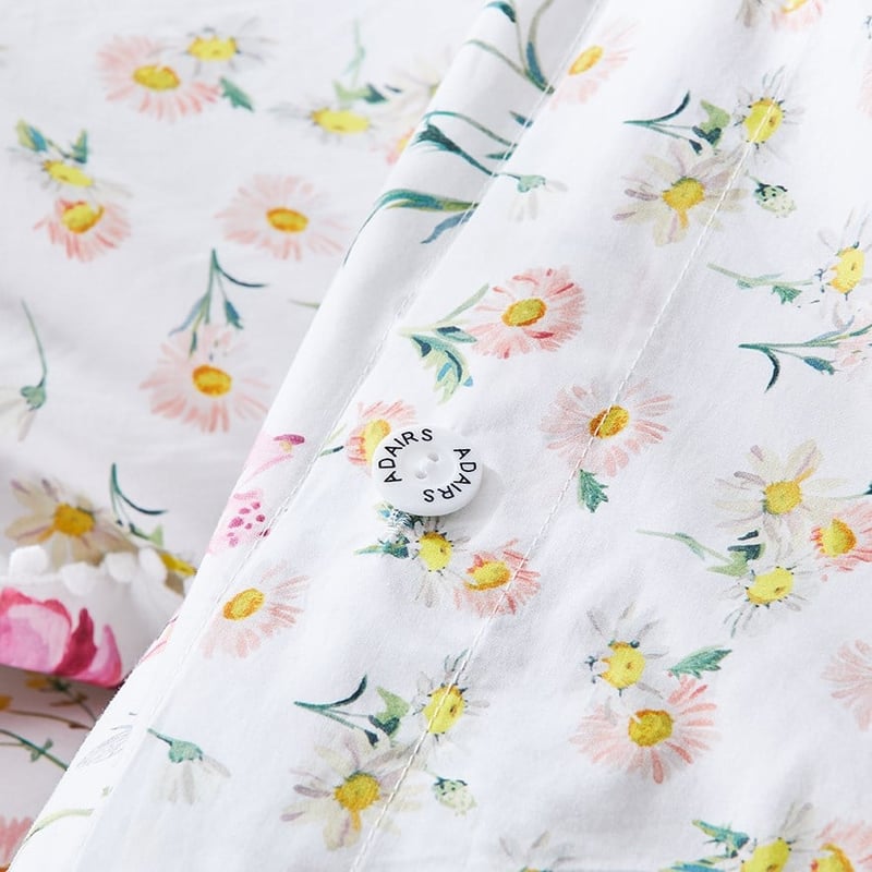 Jardin White Quilt Cover Set