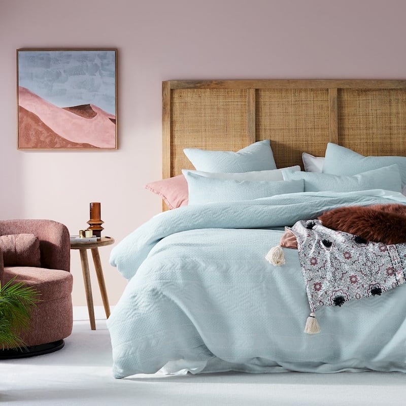 Amelia Matelasse Sky Blue Quilt Cover