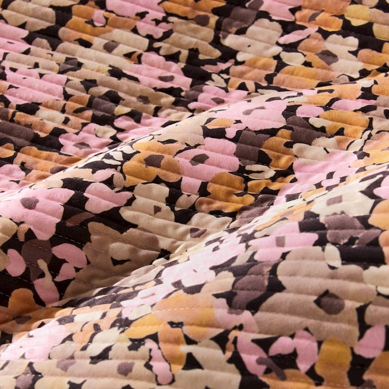 Meadow Velvet Quilted Multi Quilt Cover