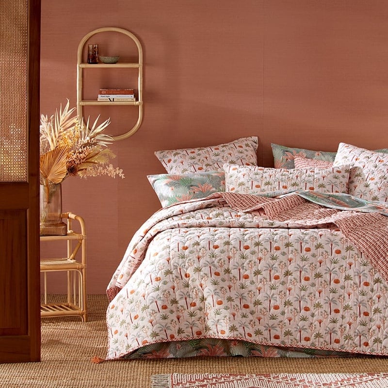 Karina Jambrak Palm Garden Quilted Coverlet