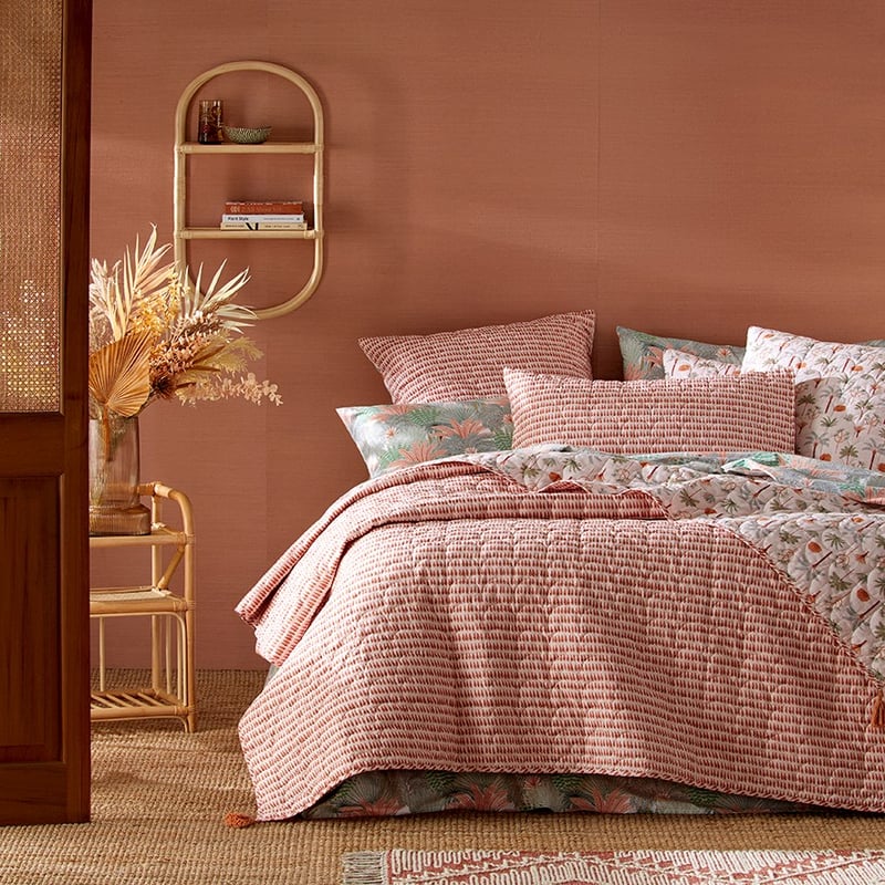 Karina Jambrak Palm Garden Quilted Coverlet