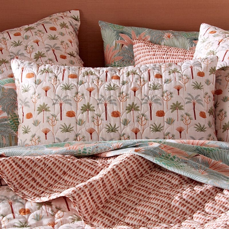 Karina Jambrak Palm Garden Quilted Coverlet