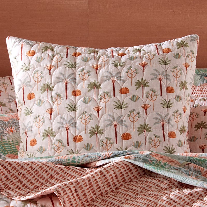 Karina Jambrak Palm Garden Quilted Coverlet