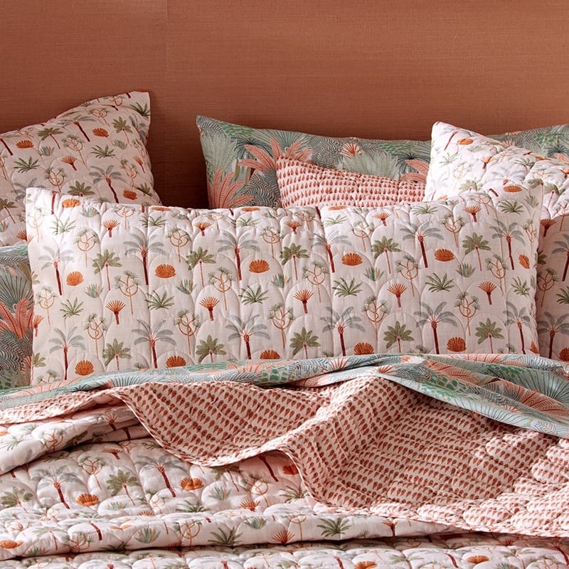 Karina Jambrak Palm Garden Quilted Coverlet