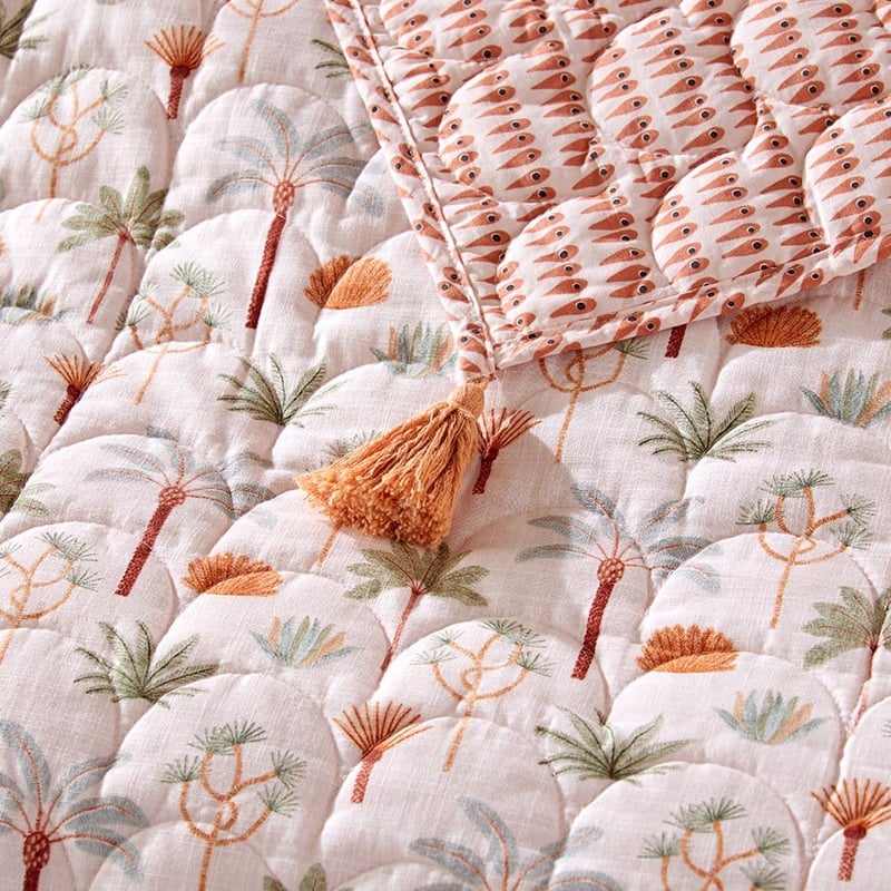 Karina Jambrak Palm Garden Quilted Coverlet