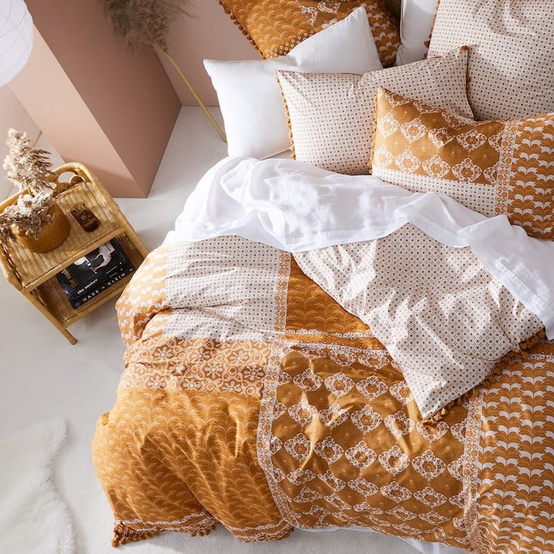 Isla Terracotta Quilt Cover Set