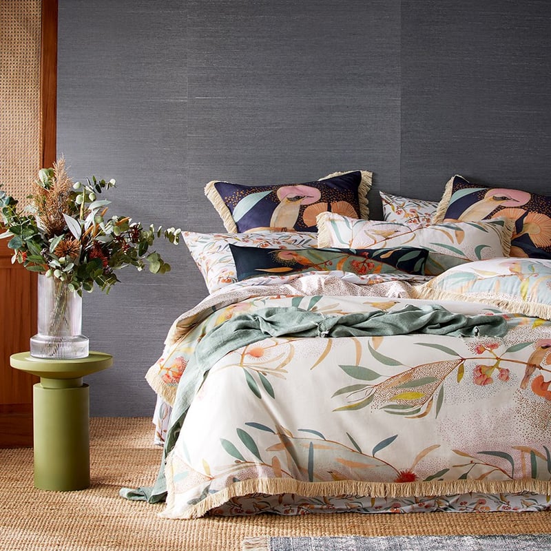 Dana Kinter Love Blooms Natural Quilt Cover Set