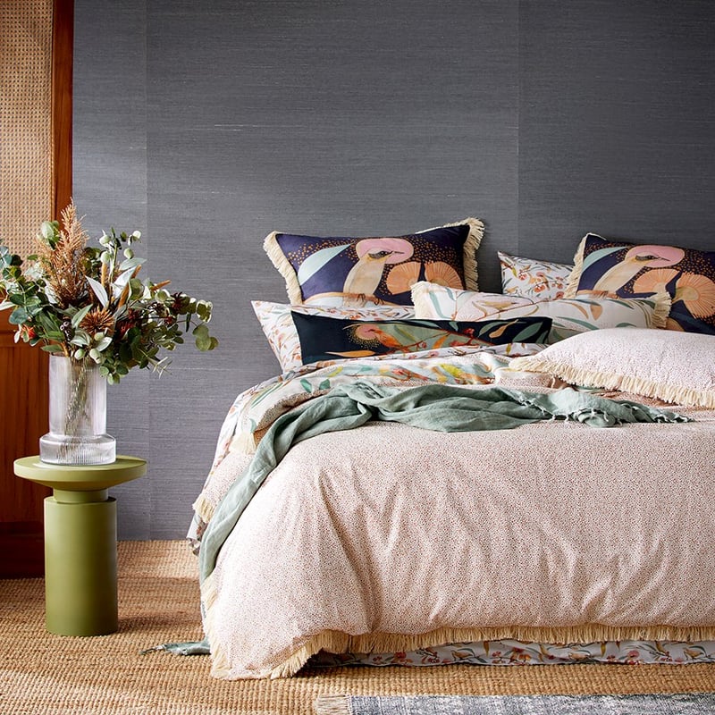 Dana Kinter Love Blooms Natural Quilt Cover Set