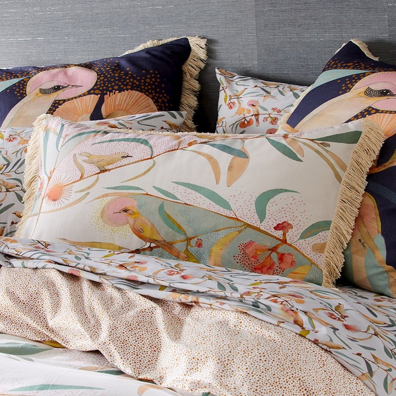 Dana Kinter Love Blooms Natural Quilt Cover Set
