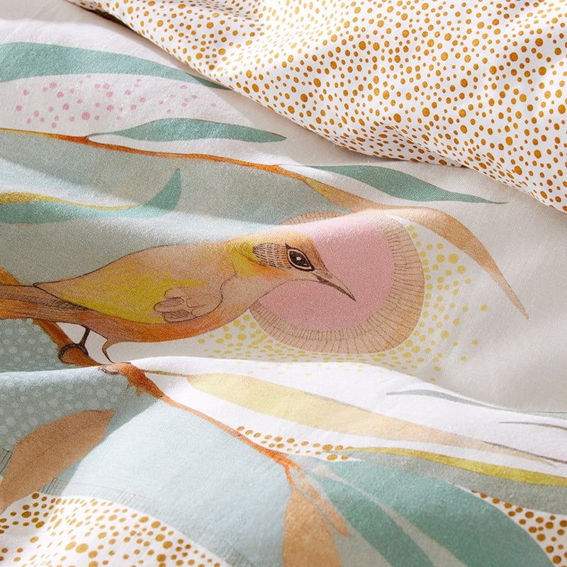 Dana Kinter Love Blooms Natural Quilt Cover Set