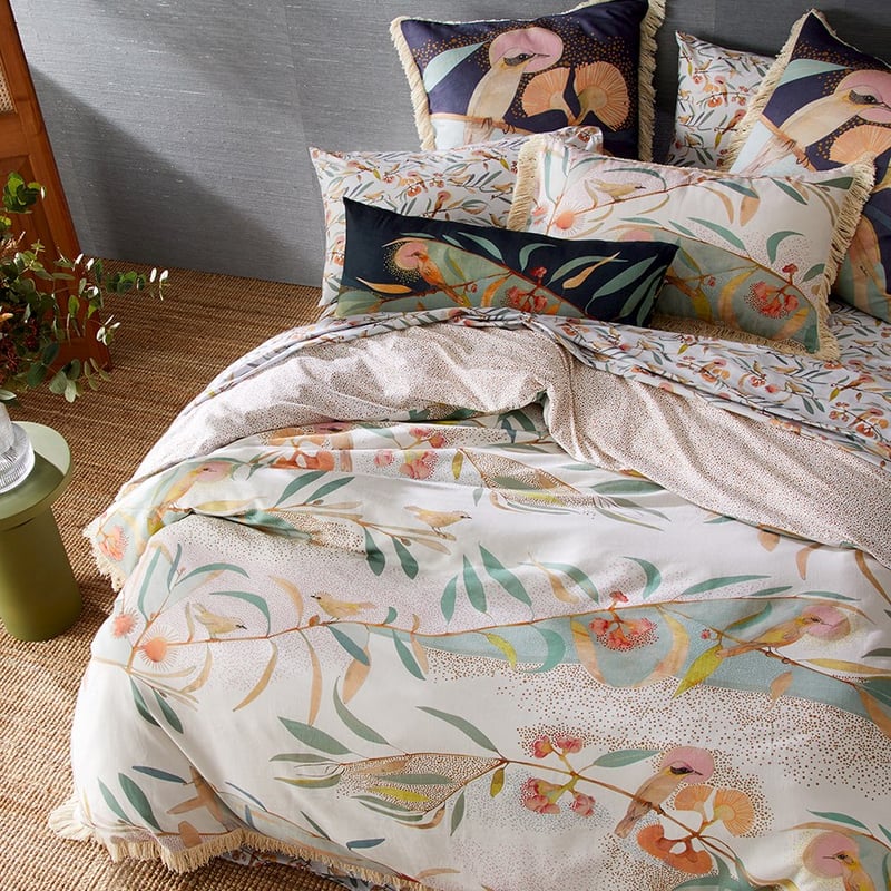 Dana Kinter Love Blooms Natural Quilt Cover Set
