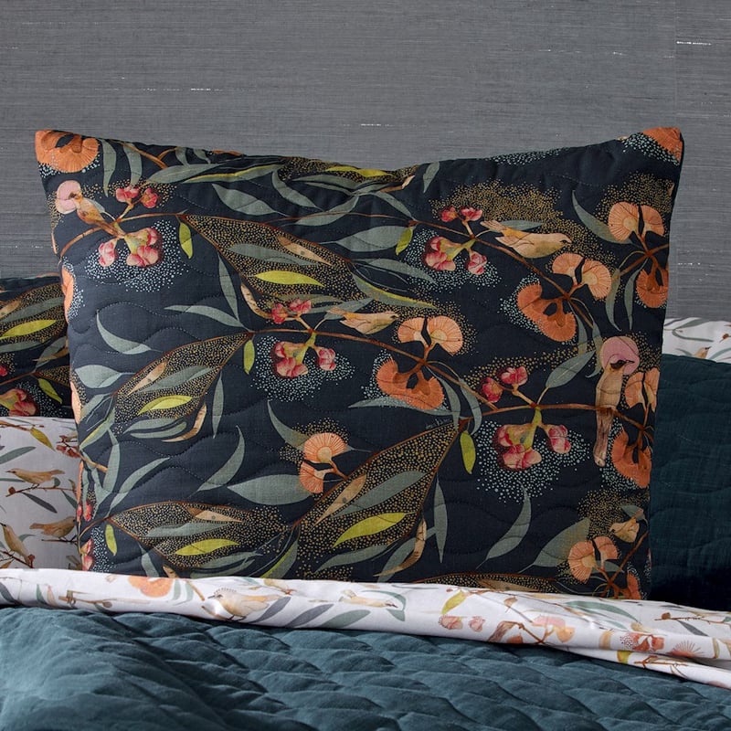 Dana Kinter Love Blooms Midnight Coverlet