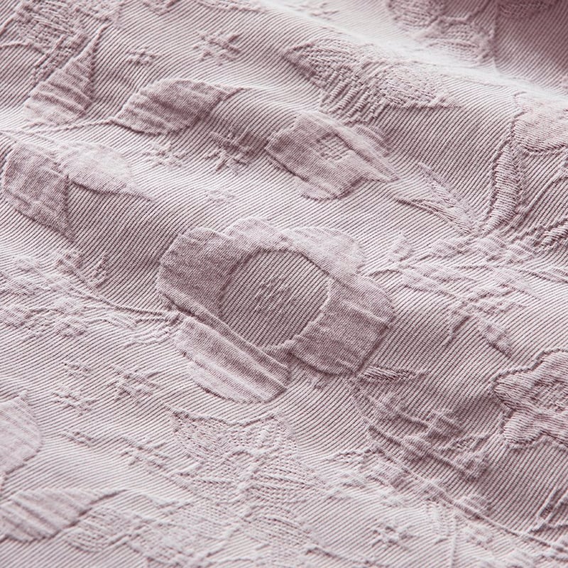 Gemma Matelasse Mauve Quilt Cover