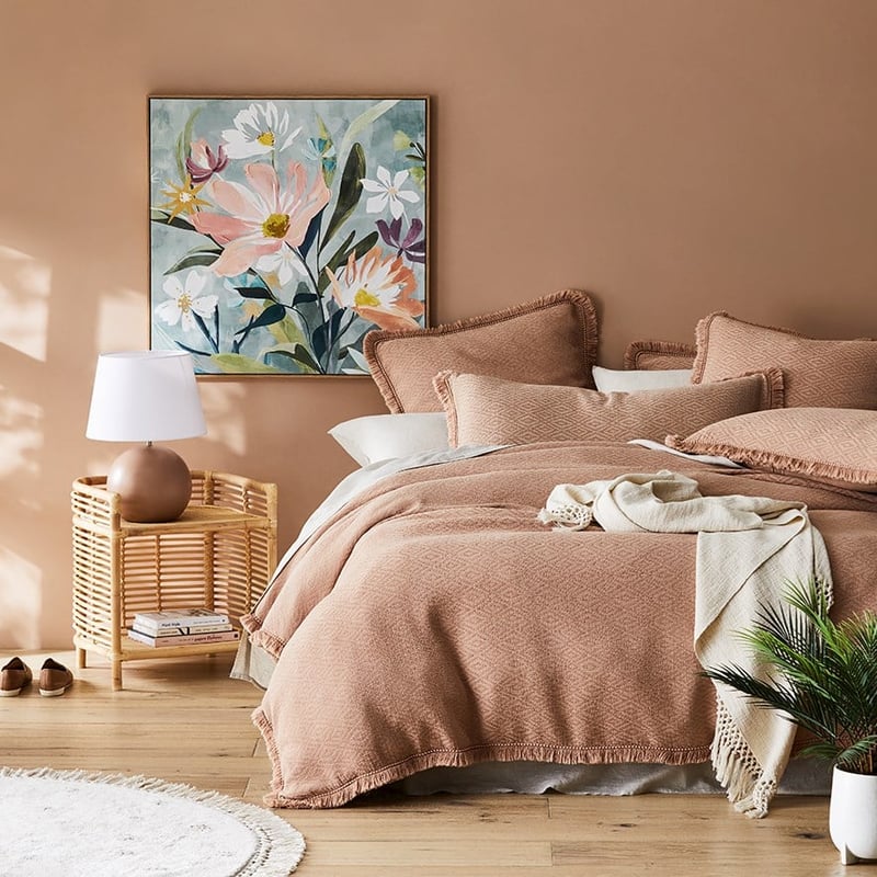 Mara Jacquard Clay Quilt Cover 