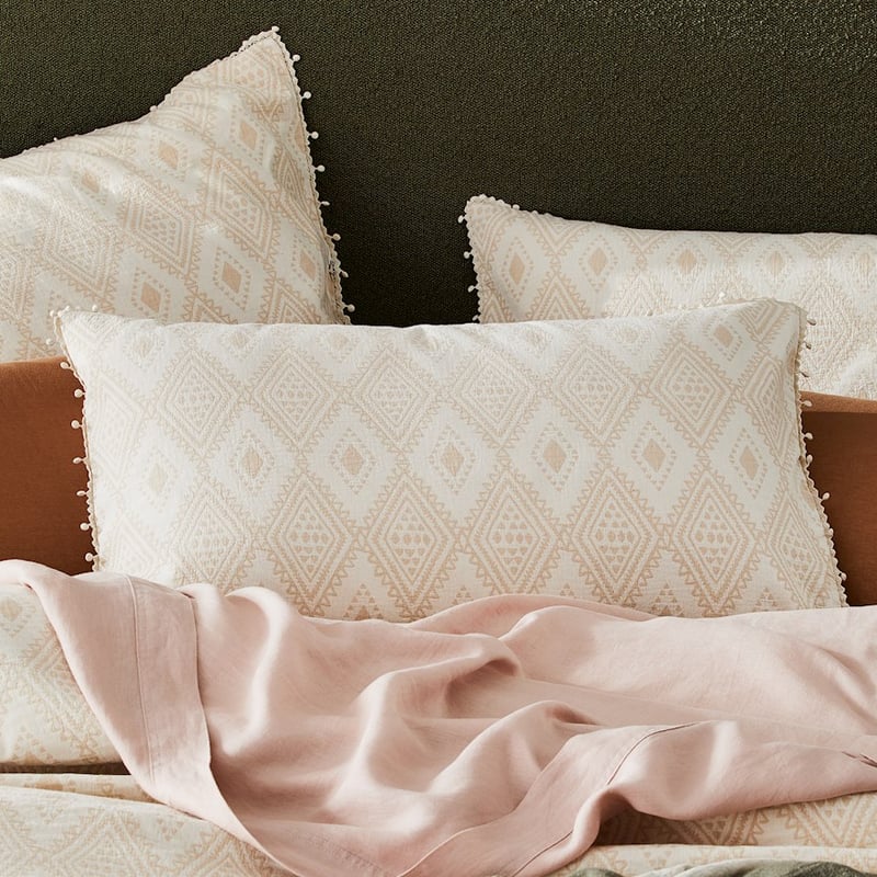 Safia Jacquard Sand Quilt Cover