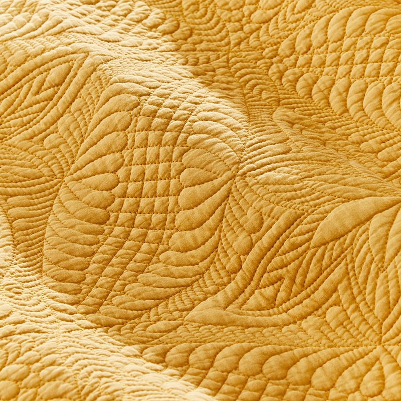 Jasmin Quilted Golden Spice Quilt Cover