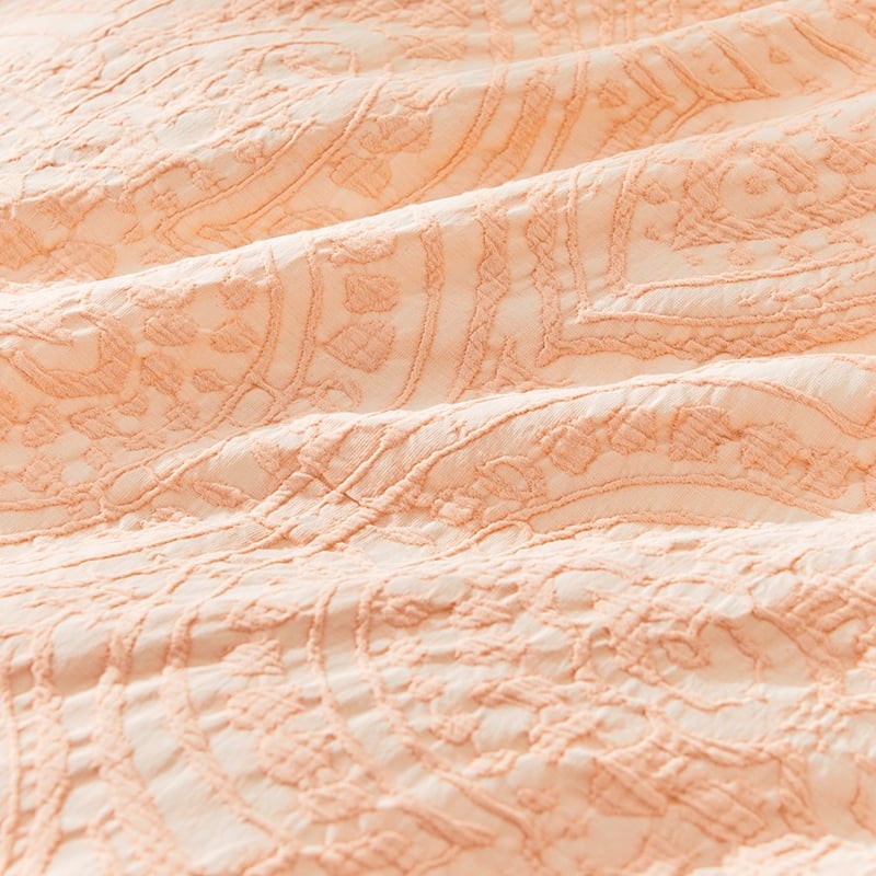 Esha Matelasse Pink Sand Quilt Cover