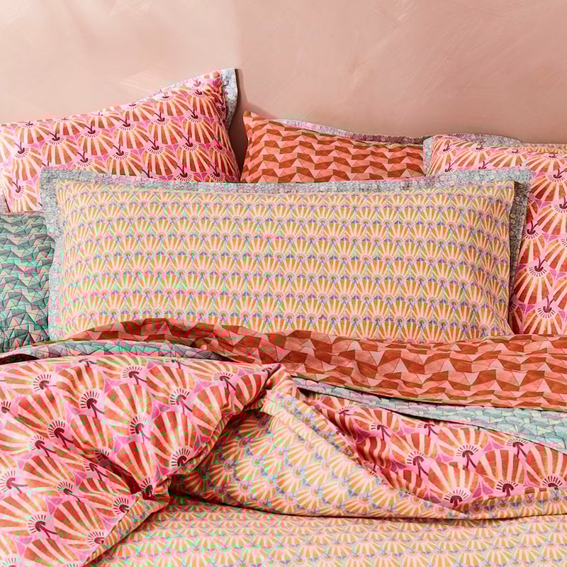 Mumbai Hot Pink Quilt Cover Set