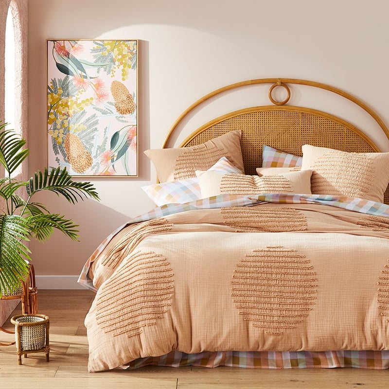 Kakadu Desert Peach Quilt Cover