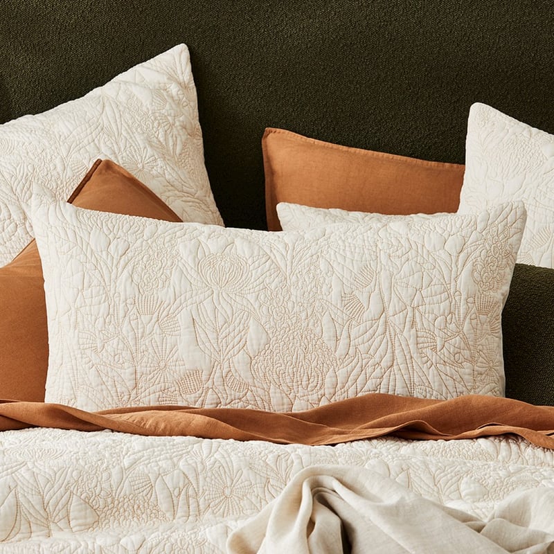 Native Quilted Natural Quilt Cover